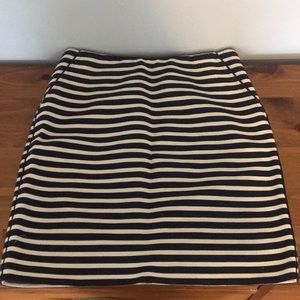 Closet Clear Out! Banana Republic 0 Thick Blue White Maritime Nautical Skirt